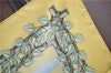 Authentic HERMES Carre 90 Scarf "ENVOL" Silk Yellow J8787