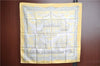 Authentic HERMES Carre 90 Scarf "ENVOL" Silk Yellow J8787