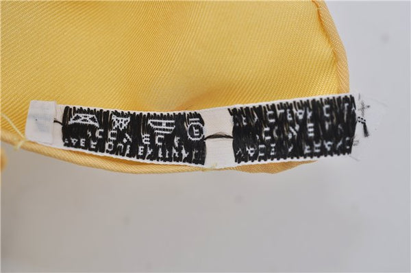 Authentic HERMES Carre 90 Scarf "ENVOL" Silk Yellow J8787