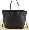 Authentic Louis Vuitton Damier Neverfull MM Shoulder Tote Bag N51105 LV J8804