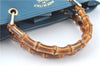 Authentic GUCCI Bamboo 2way Hand Shoulder Bag Purse Leather 323660 Blue J8808