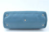 Authentic GUCCI Bamboo 2way Hand Shoulder Bag Purse Leather 323660 Blue J8808