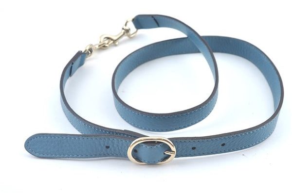 Authentic GUCCI Bamboo 2way Hand Shoulder Bag Purse Leather 323660 Blue J8808