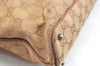 Authentic GUCCI Shoulder Tote Bag Purse GG Canvas Leather 113016 Beige J8833