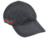 Authentic GUCCI Web Sherry Line Cap GG Canvas Leather Size XL 200035 Black J8856