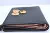 Authentic GUCCI GG Marmont Double G Bifold Wallet Leather 524300 Black J8858