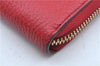 Authentic GUCCI Interlocking G Long Wallet Purse Leather 449347 Red J8860