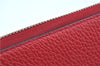 Authentic GUCCI Interlocking G Long Wallet Purse Leather 449347 Red J8860