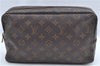 Auth Louis Vuitton Monogram Trousse Toilette 28 Clutch Hand Bag M47522 LV J8895