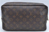 Auth Louis Vuitton Monogram Trousse Toilette 28 Clutch Hand Bag M47522 LV J8895