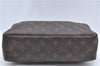 Auth Louis Vuitton Monogram Trousse Toilette 28 Clutch Hand Bag M47522 LV J8895