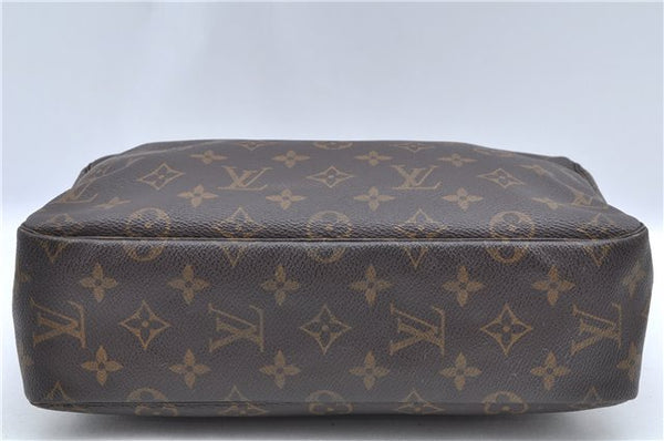 Auth Louis Vuitton Monogram Trousse Toilette 28 Clutch Hand Bag M47522 LV J8895
