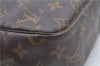 Auth Louis Vuitton Monogram Trousse Toilette 28 Clutch Hand Bag M47522 LV J8895