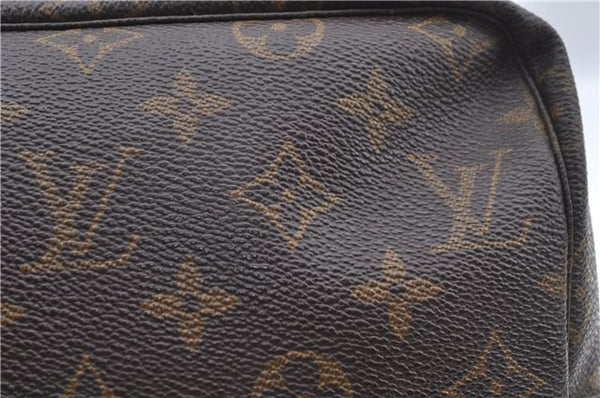 Auth Louis Vuitton Monogram Trousse Toilette 28 Clutch Hand Bag M47522 LV J8895
