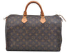 Authentic Louis Vuitton Monogram Speedy 35 Hand Boston Bag M41524 LV J8899