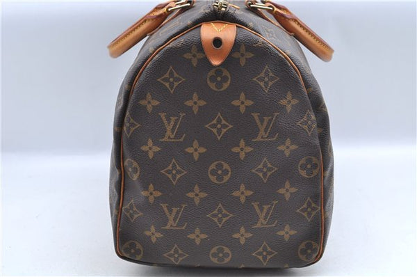 Authentic Louis Vuitton Monogram Speedy 35 Hand Boston Bag M41524 LV J8899