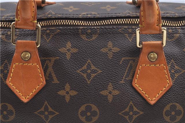 Authentic Louis Vuitton Monogram Speedy 35 Hand Boston Bag M41524 LV J8899