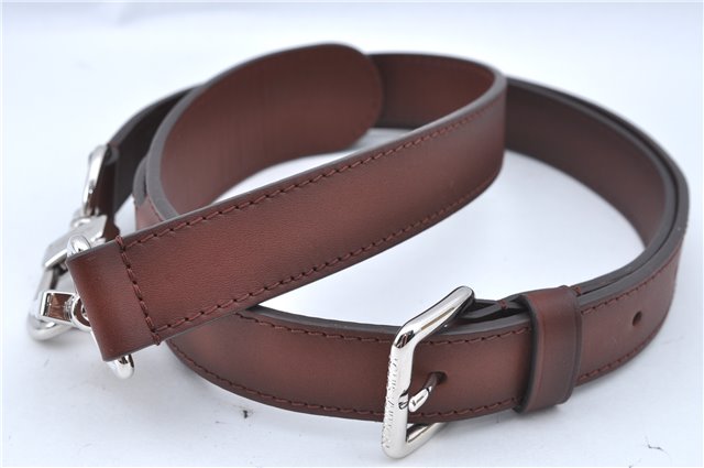 Authentic Louis Vuitton Leather Shoulder Strap Brown LV J8909