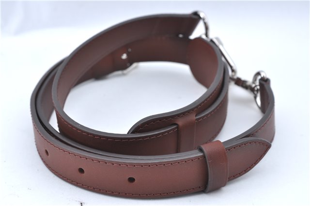 Authentic Louis Vuitton Leather Shoulder Strap Brown LV J8909