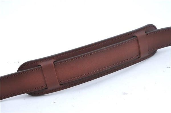 Authentic Louis Vuitton Leather Shoulder Strap Brown LV J8909