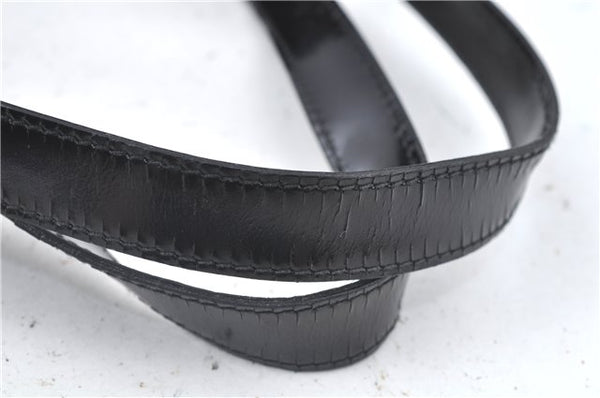 Authentic GUCCI Shoulder Tote Bag Nylon Enamel 0021039 Black J8912