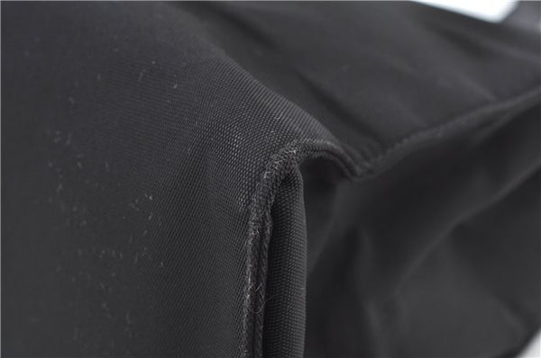 Authentic GUCCI Shoulder Tote Bag Nylon Enamel 0021039 Black J8912