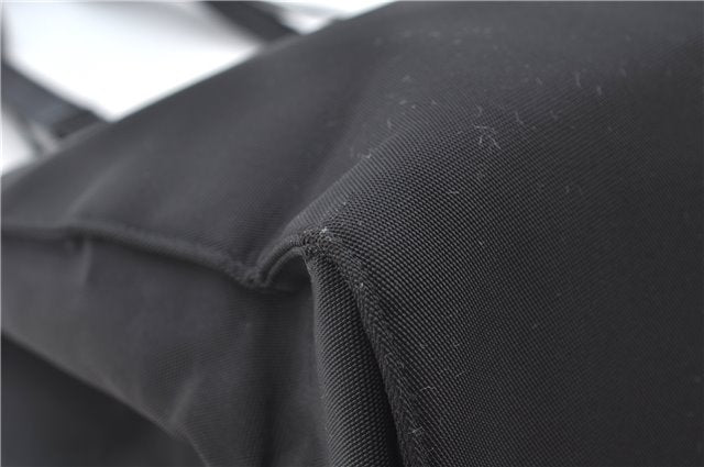 Authentic GUCCI Shoulder Tote Bag Nylon Enamel 0021039 Black J8912