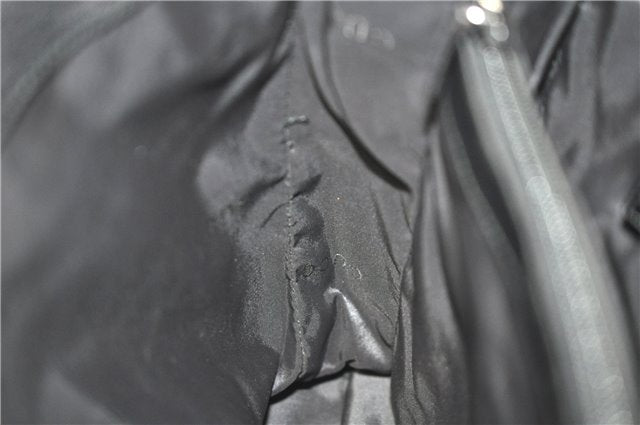 Authentic GUCCI Shoulder Tote Bag Nylon Enamel 0021039 Black J8912