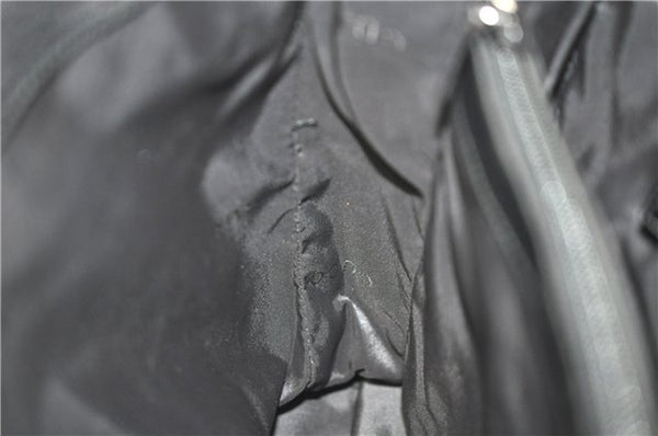 Authentic GUCCI Shoulder Tote Bag Nylon Enamel 0021039 Black J8912