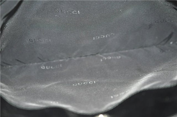 Authentic GUCCI Shoulder Tote Bag Nylon Enamel 0021039 Black J8912