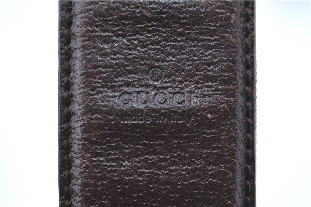 Authentic GUCCI Shoulder Cross Body Bag Purse GG Canvas Leather Brown J8914