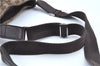 Authentic GUCCI Shoulder Cross Body Bag Purse GG Canvas Leather Brown J8914