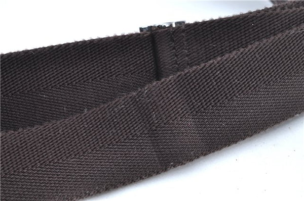 Authentic GUCCI Shoulder Cross Body Bag Purse GG Canvas Leather Brown J8914