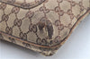Authentic GUCCI Shoulder Cross Body Bag Purse GG Canvas Leather Brown J8914
