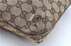 Authentic GUCCI Shoulder Cross Body Bag Purse GG Canvas Leather Brown J8914