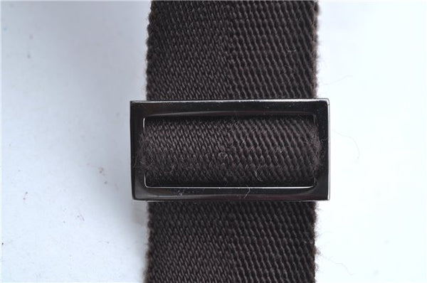 Authentic GUCCI Shoulder Cross Body Bag Purse GG Canvas Leather Brown J8914