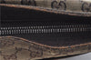 Authentic GUCCI Shoulder Cross Body Bag Purse GG Canvas Leather Brown J8914