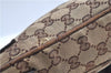 Authentic GUCCI Shoulder Cross Body Bag Purse GG Canvas Leather Brown J8914