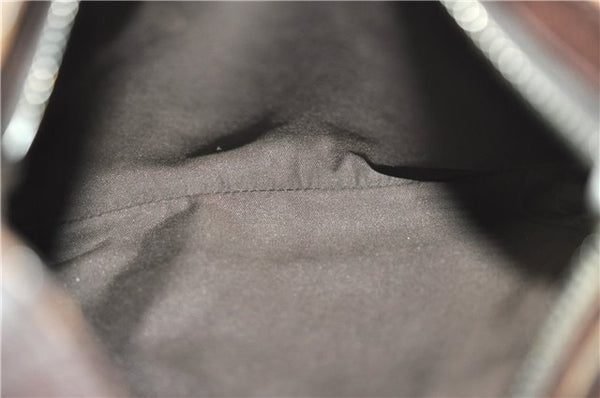 Authentic GUCCI Shoulder Cross Body Bag Purse GG Canvas Leather Brown J8914