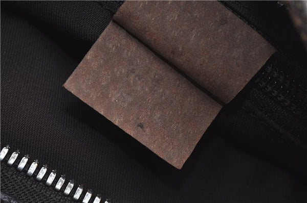 Authentic GUCCI Shoulder Cross Body Bag Purse GG Canvas Leather Brown J8914