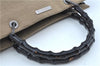 Authentic GUCCI Bamboo Hand Bag Canvas 0021010 Beige J8915