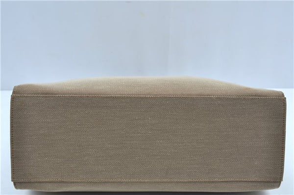 Authentic GUCCI Bamboo Hand Bag Canvas 0021010 Beige J8915