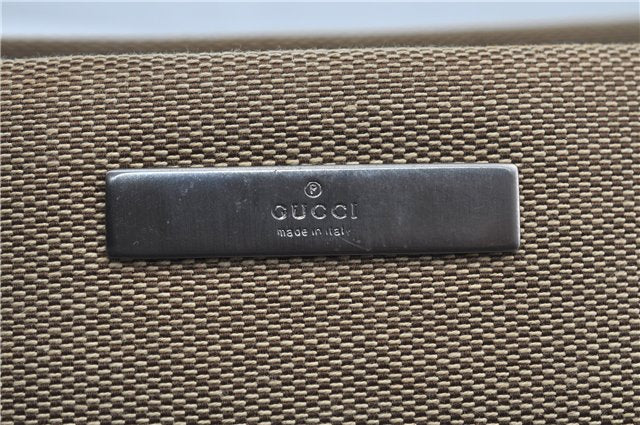 Authentic GUCCI Bamboo Hand Bag Canvas 0021010 Beige J8915