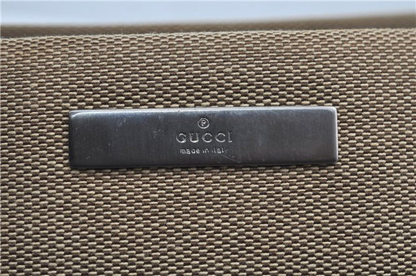 Authentic GUCCI Bamboo Hand Bag Canvas 0021010 Beige J8915