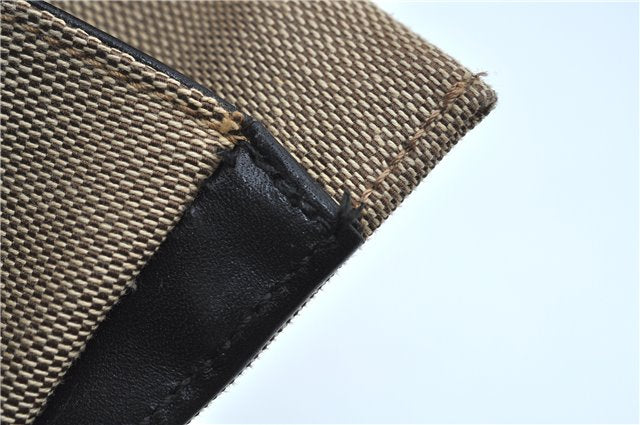 Authentic GUCCI Bamboo Hand Bag Canvas 0021010 Beige J8915