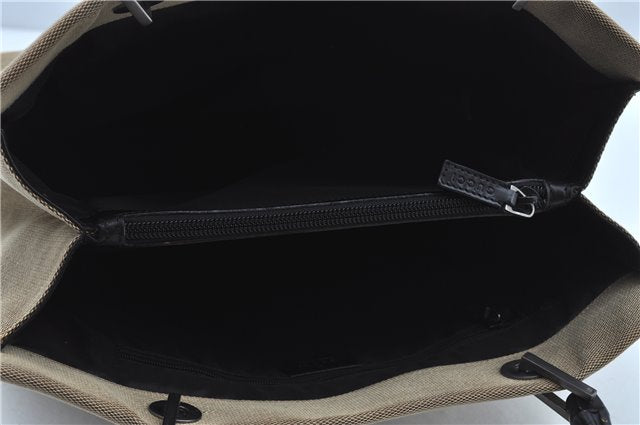Authentic GUCCI Bamboo Hand Bag Canvas 0021010 Beige J8915