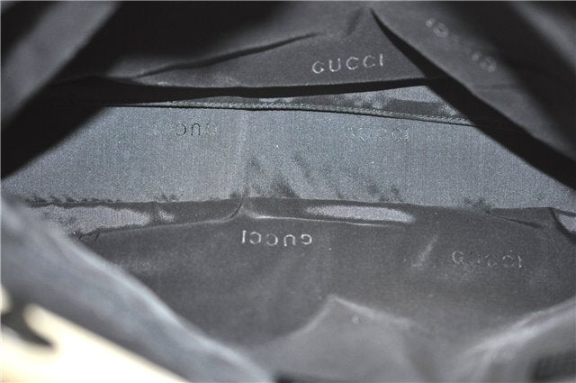 Authentic GUCCI Bamboo Hand Bag Canvas 0021010 Beige J8915