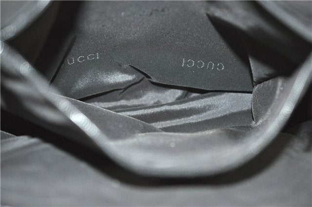 Authentic GUCCI Bamboo Hand Bag Canvas 0021010 Beige J8915