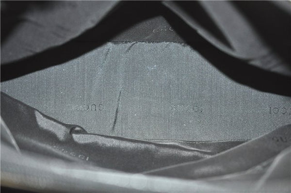 Authentic GUCCI Bamboo Hand Bag Canvas 0021010 Beige J8915