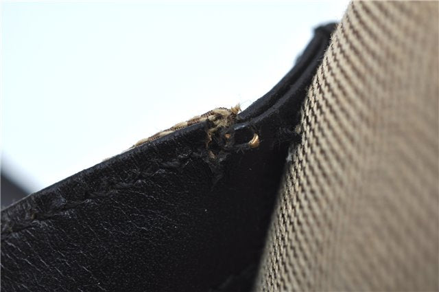 Authentic GUCCI Bamboo Hand Bag Canvas 0021010 Beige J8915